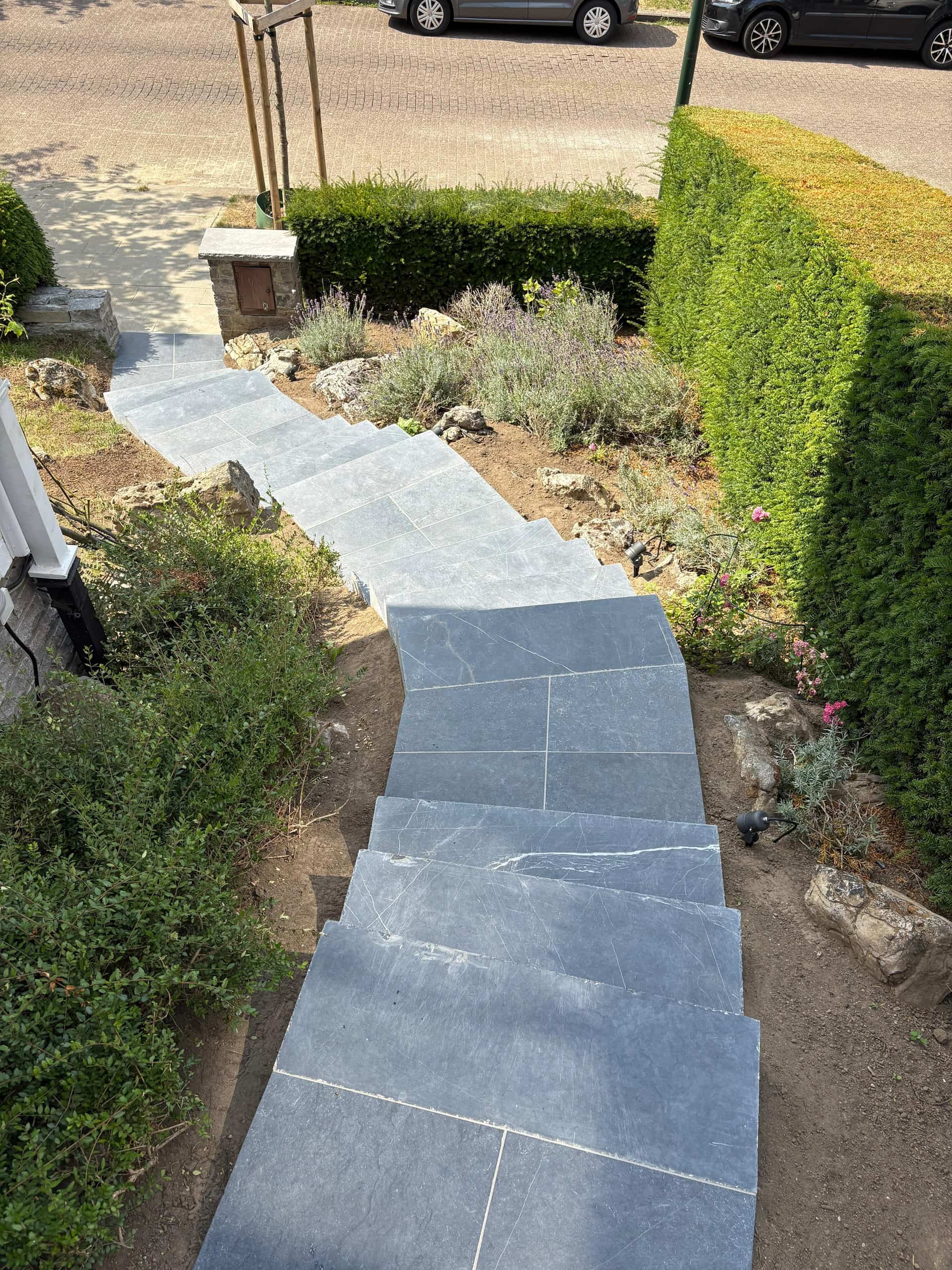 Jardin conçu par Renoday, architecte paysagiste en Belgique